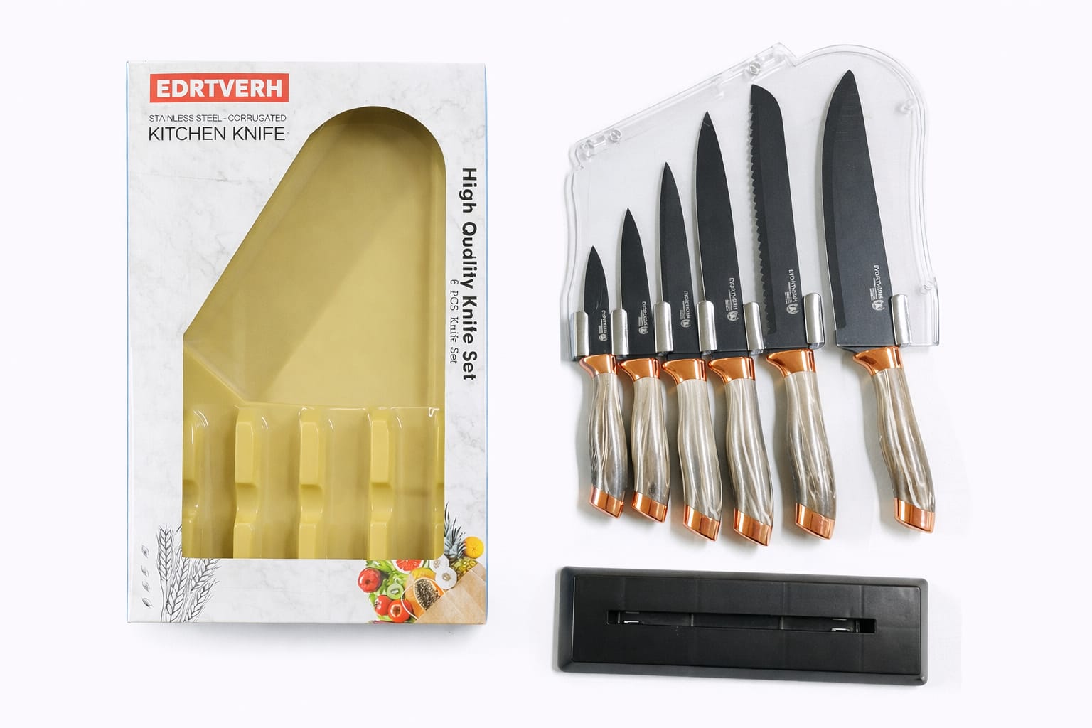 Messerset 6-teilig mit Halter